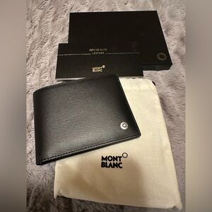 Montblanc 4810 Westside Leather Wallet – Black – Made in Italy NWT
